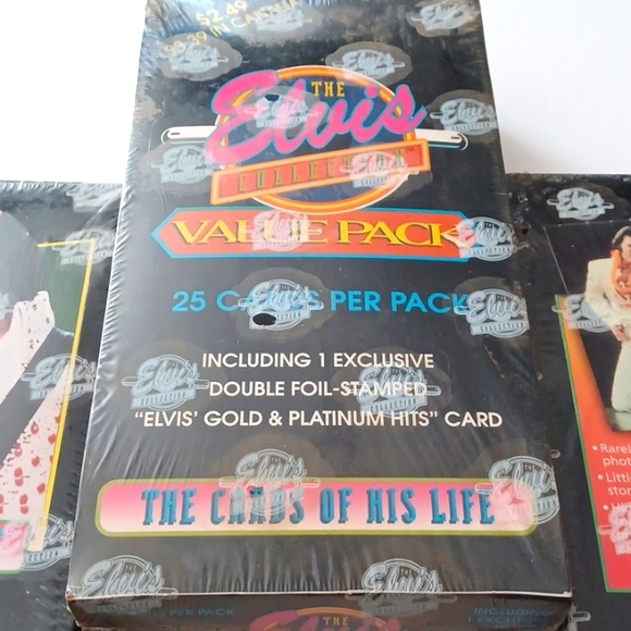 Elvis 3 factory  sealed card sets of his life - Picture 3 of 11